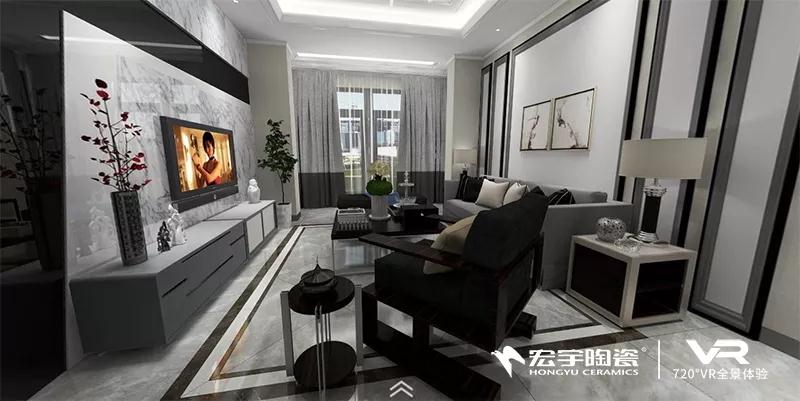 720°看新家 | 瓷磚品牌的現代家居簡奢風，125㎡品質新生活！